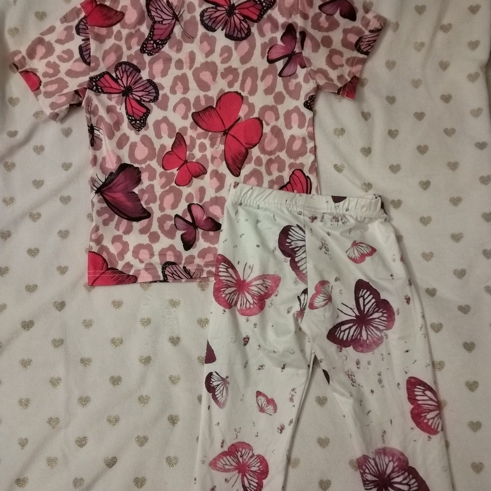 10/$40 SHEIN 2pc. Kids Butterfly Outfit - Picture 2 of 4